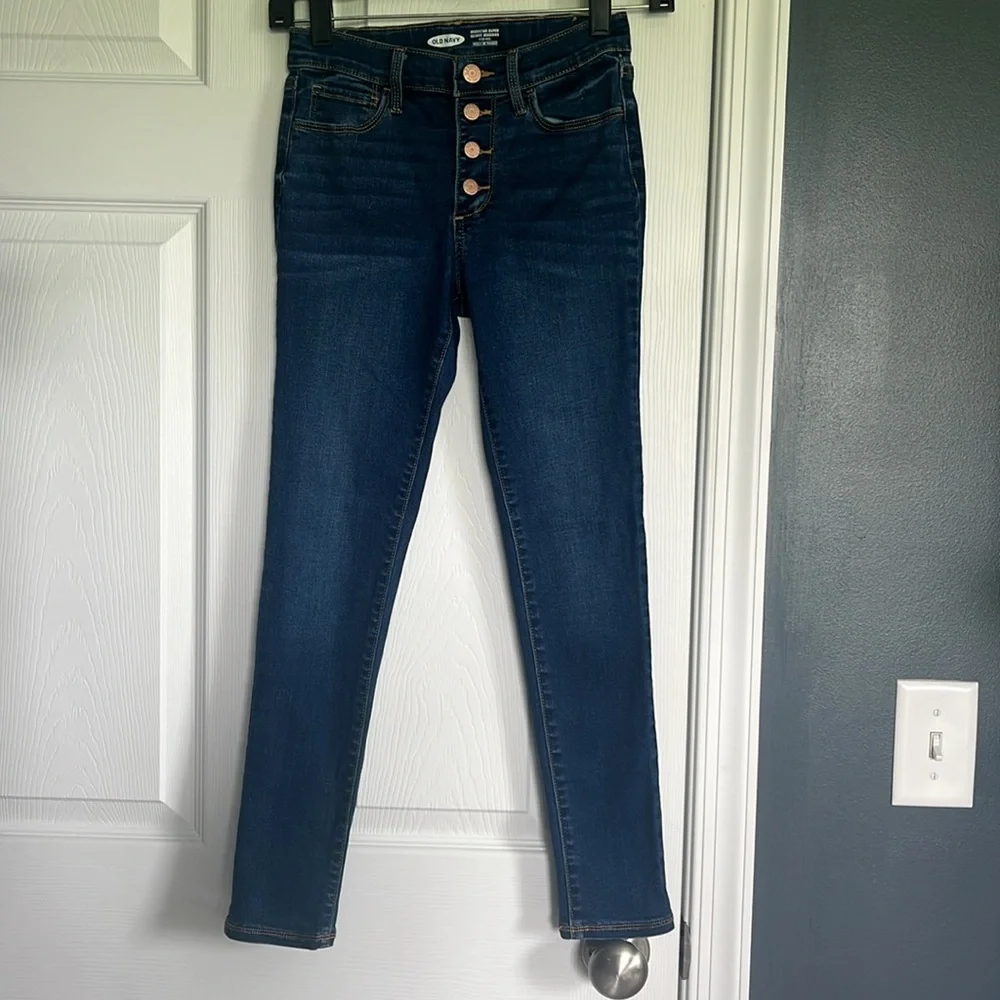 Old Navy Girls Rockstar Super Skinny High Rise Jeggings Size 10